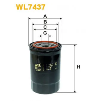 Filtre à huile WIX FILTERS WL7437