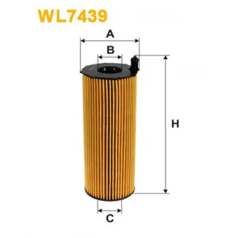 Filtre à huile WIX FILTERS WL7439