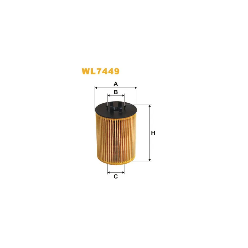 Filtre à huile WIX FILTERS WL7449
