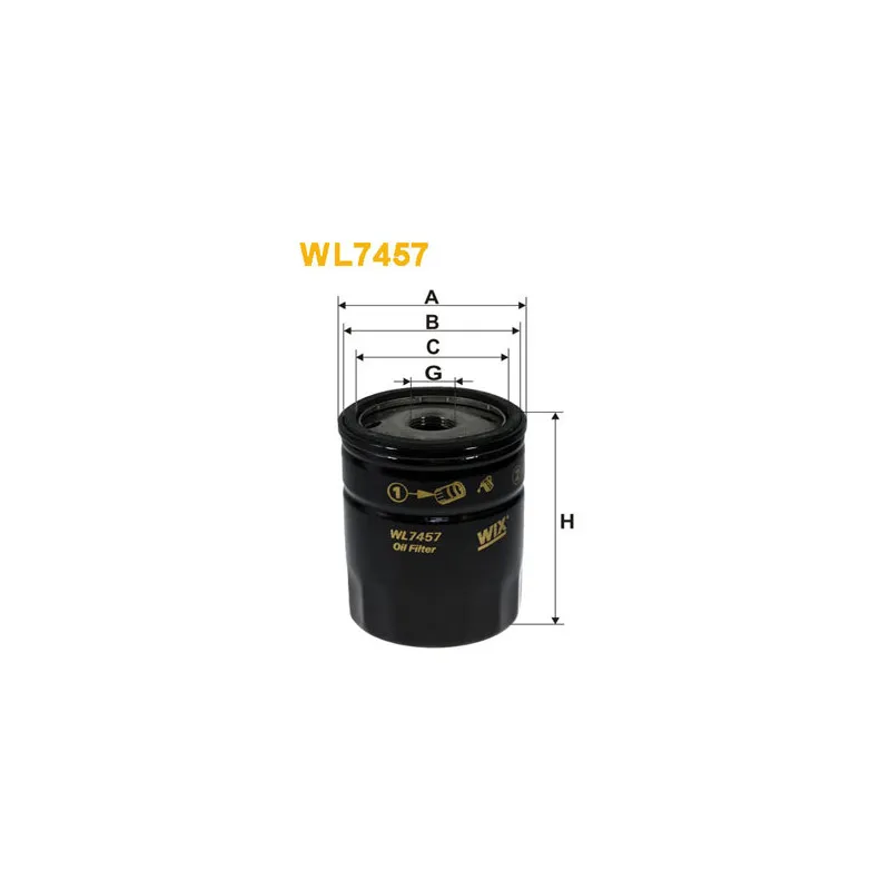 Filtre à huile WIX FILTERS WL7457