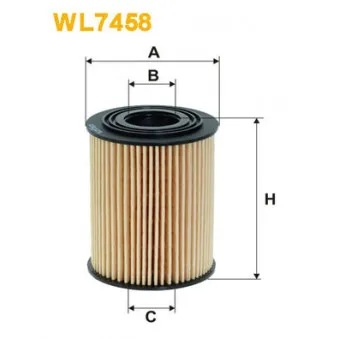 Filtre à huile WIX FILTERS WL7458