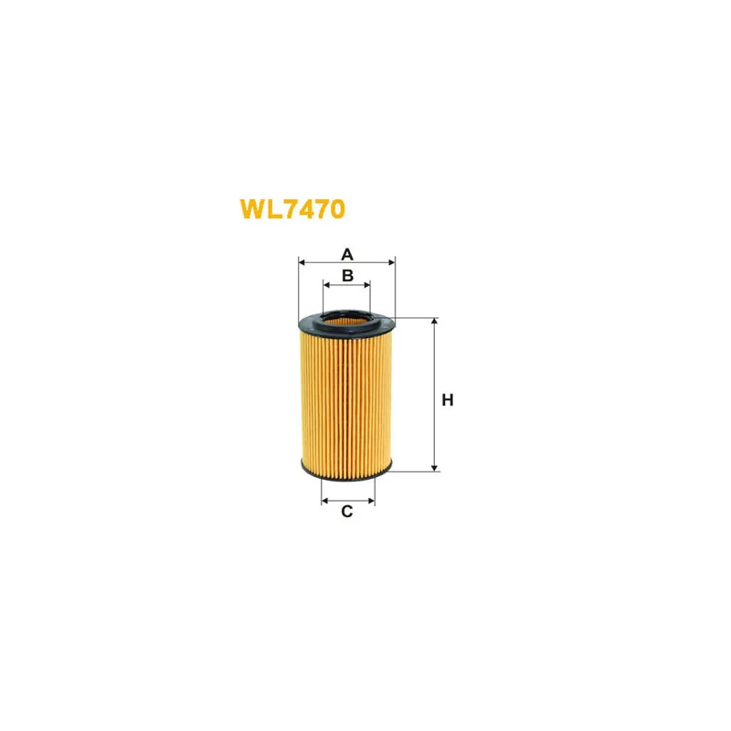 Filtre à huile WIX FILTERS WL7470