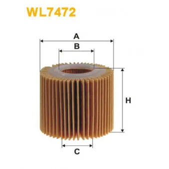 Filtre à huile WIX FILTERS WL7472