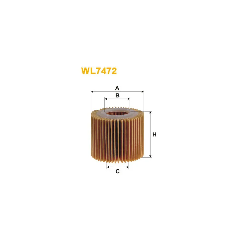 Filtre à huile WIX FILTERS WL7472