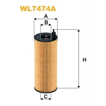 Filtre à huile WIX FILTERS WL7474A