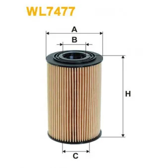 Filtre à huile WIX FILTERS WL7477