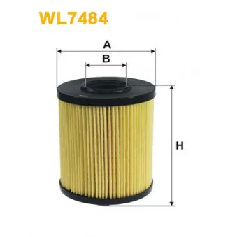 Filtre à huile WIX FILTERS WL7484