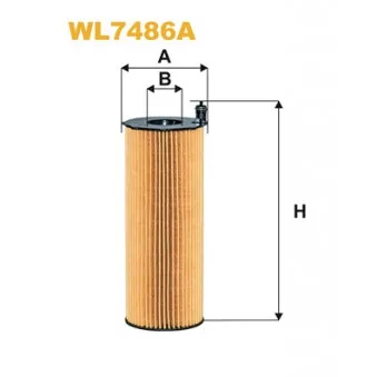 Filtre à huile WIX FILTERS WL7486A