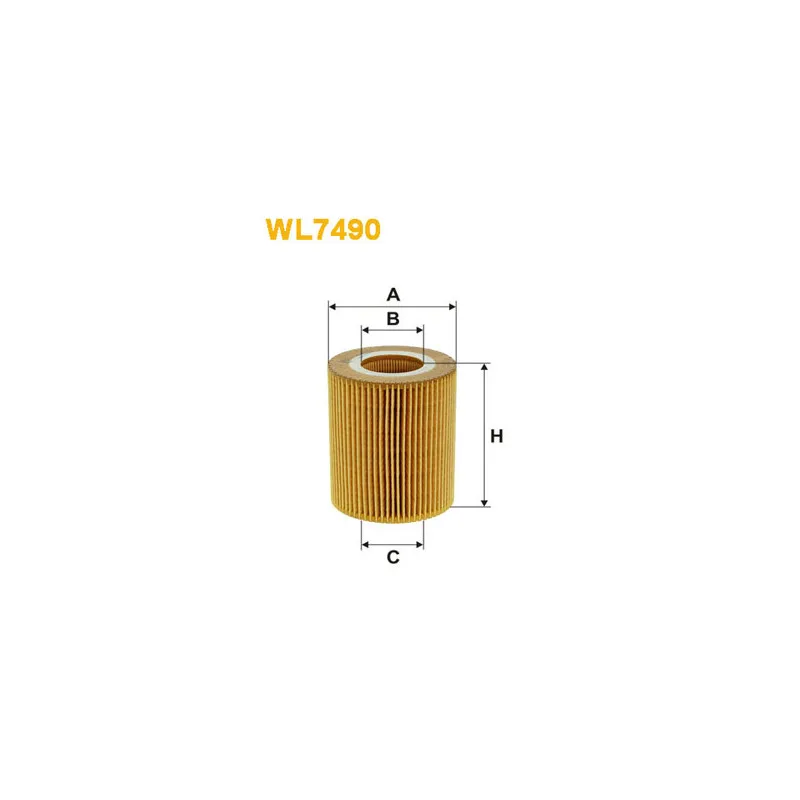 Filtre à huile WIX FILTERS WL7490
