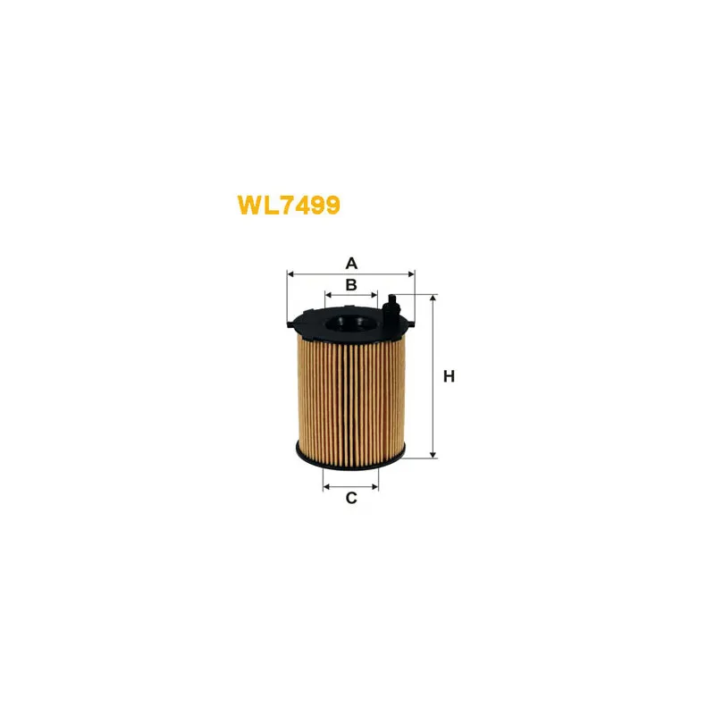 Filtre à huile WIX FILTERS WL7499