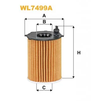 Filtre à huile WIX FILTERS WL7499A