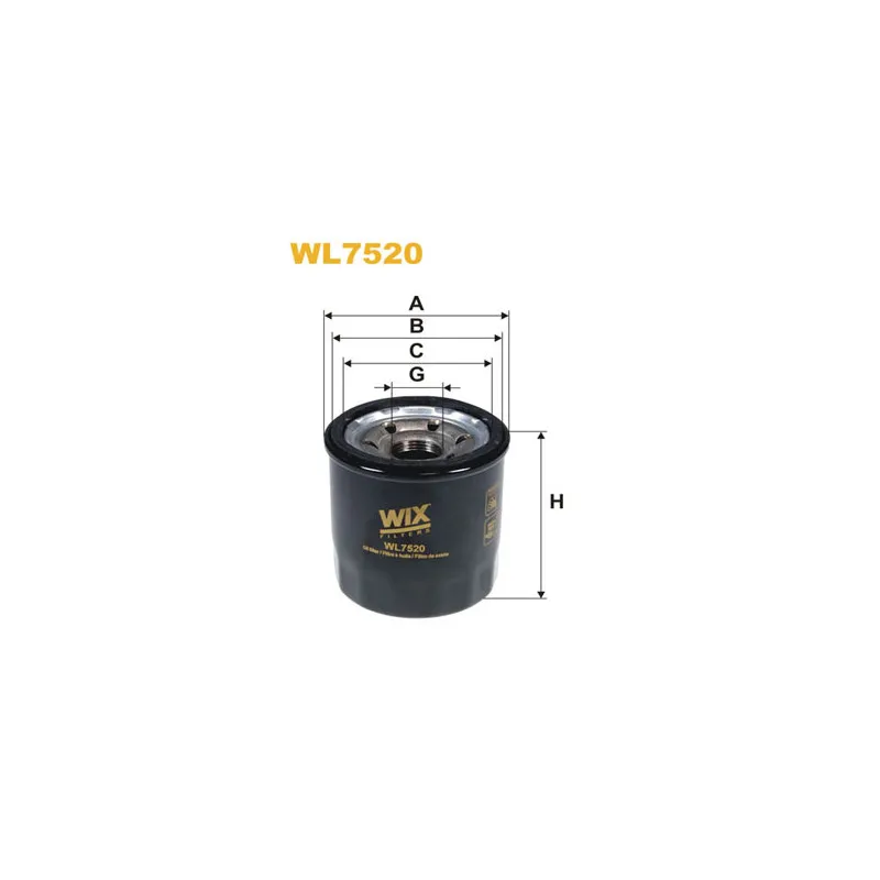 Filtre à huile WIX FILTERS WL7520