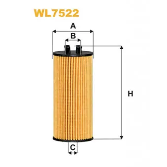 Filtre à huile WIX FILTERS WL7522
