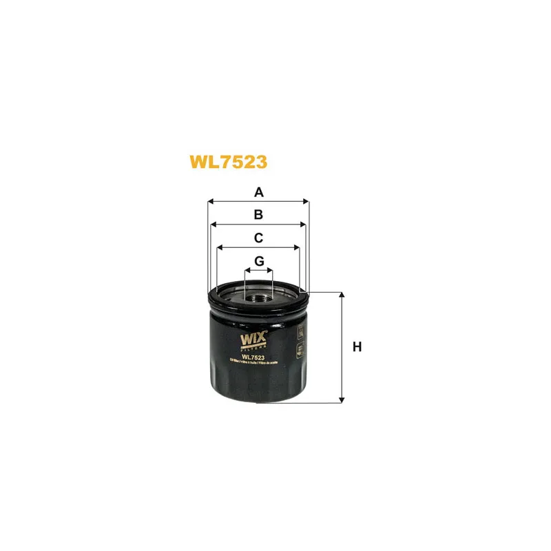 Filtre à huile WIX FILTERS WL7523