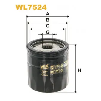 Filtre à huile WIX FILTERS WL7524