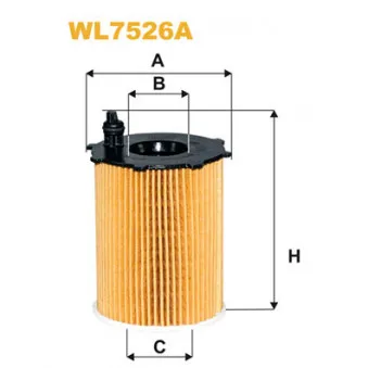 Filtre à huile WIX FILTERS WL7526A