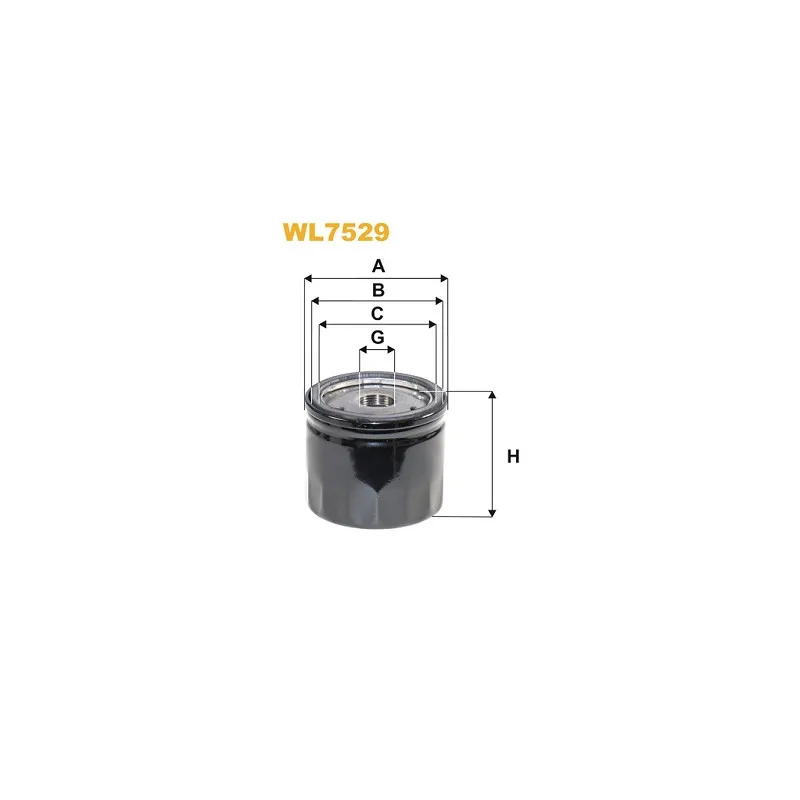 Filtre à huile WIX FILTERS WL7529
