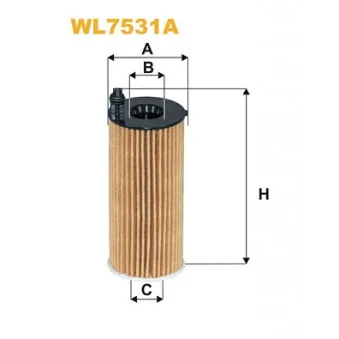 Filtre à huile WIX FILTERS WL7531A