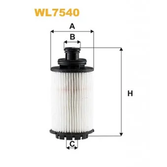 Filtre à huile WIX FILTERS WL7540