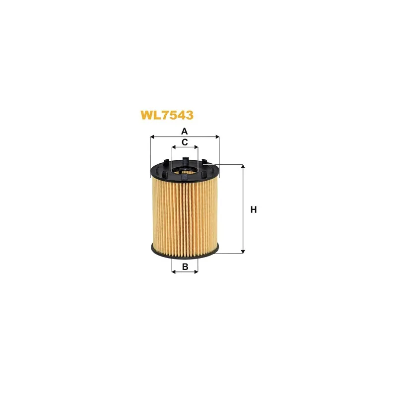 Filtre à huile WIX FILTERS WL7543