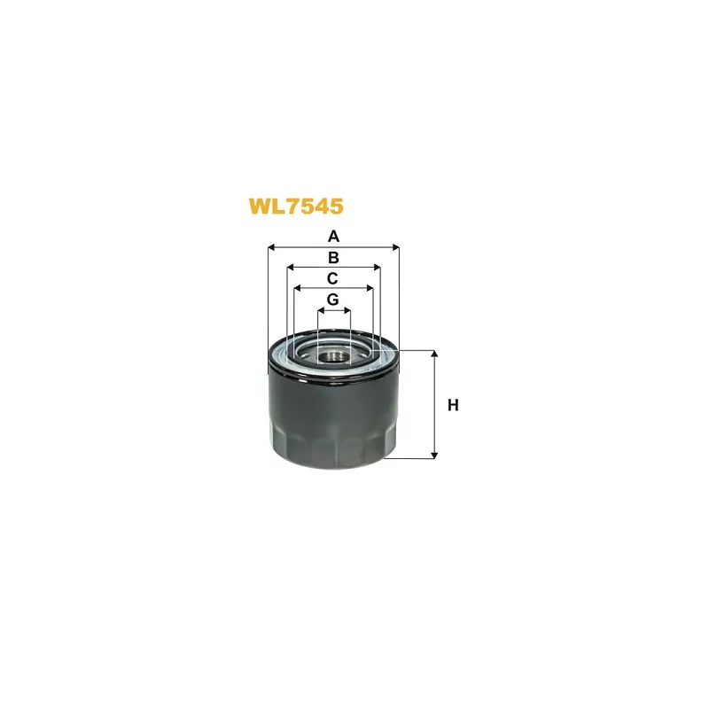 Filtre à huile WIX FILTERS WL7545