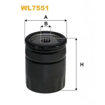Filtre à huile WIX FILTERS WL7551