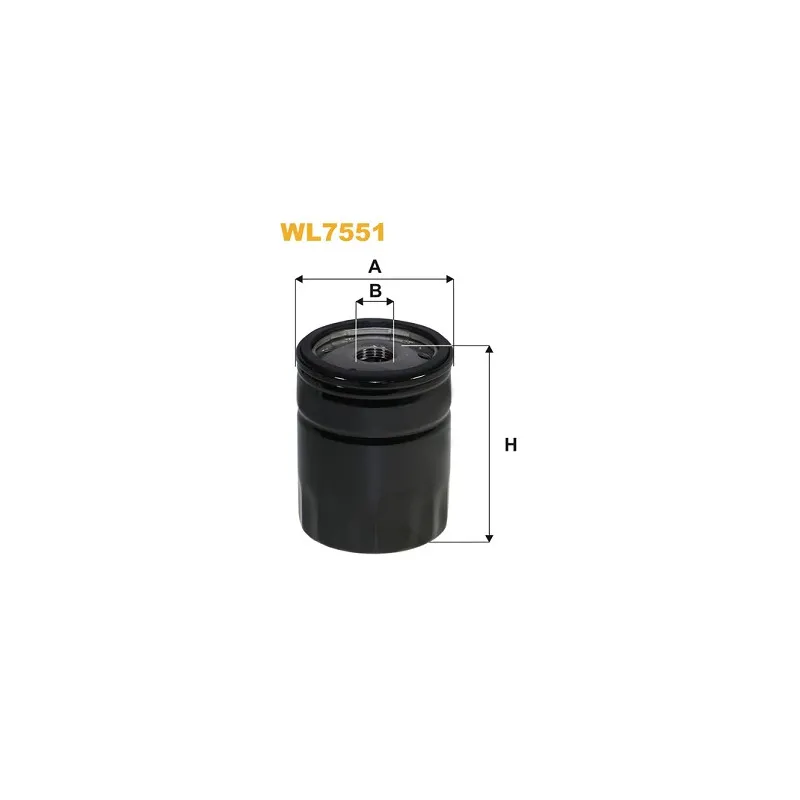 Filtre à huile WIX FILTERS WL7551