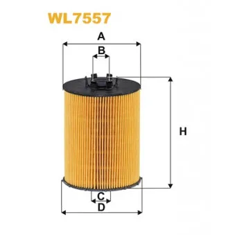 Filtre à huile WIX FILTERS WL7557
