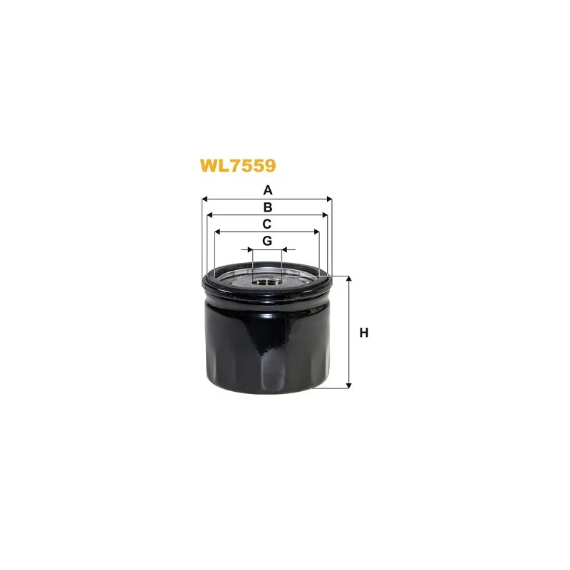 Filtre à huile WIX FILTERS WL7559
