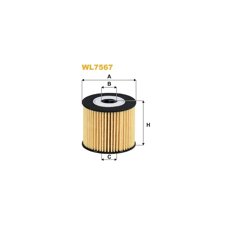 Filtre à huile WIX FILTERS WL7567