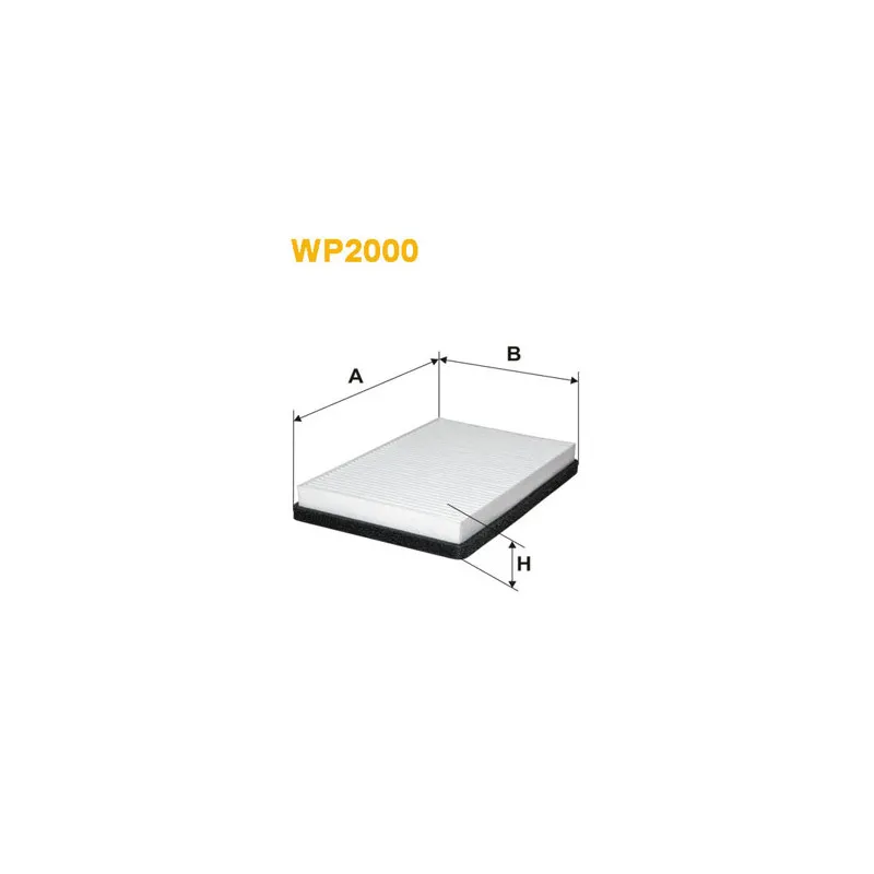 Filtre, air de l'habitacle WIX FILTERS WP2000
