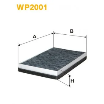 Filtre, air de l'habitacle WIX FILTERS WP2001