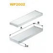 Filtre, air de l'habitacle WIX FILTERS WP2002 - Visuel 1