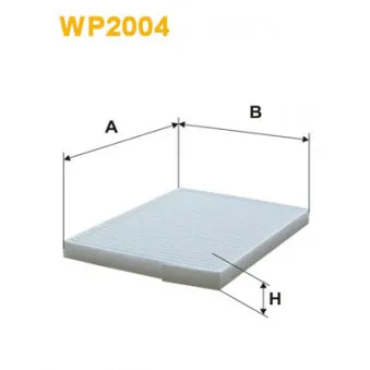 Filtre, air de l'habitacle WIX FILTERS WP2004