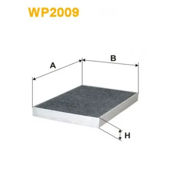 Filtre, air de l'habitacle WIX FILTERS WP2009