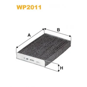 Filtre, air de l'habitacle WIX FILTERS WP2011