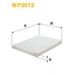 Filtre, air de l'habitacle WIX FILTERS WP2012 - Visuel 1