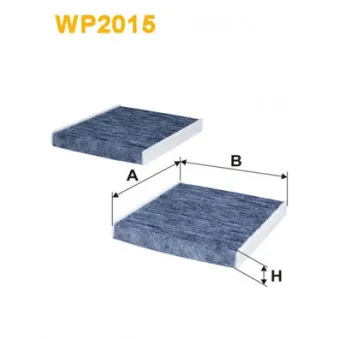 Filtre, air de l'habitacle WIX FILTERS WP2015
