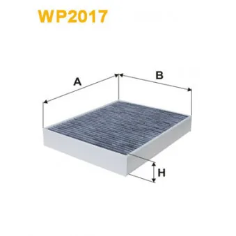 Filtre, air de l'habitacle WIX FILTERS WP2017