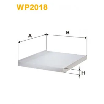Filtre, air de l'habitacle WIX FILTERS WP2018