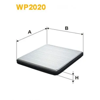 Filtre, air de l'habitacle WIX FILTERS WP2020