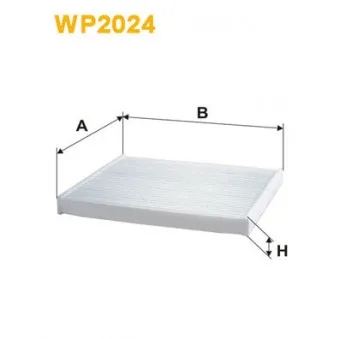 Filtre, air de l'habitacle WIX FILTERS WP2024