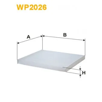 Filtre, air de l'habitacle WIX FILTERS