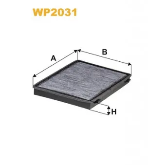 Filtre, air de l'habitacle WIX FILTERS WP2031