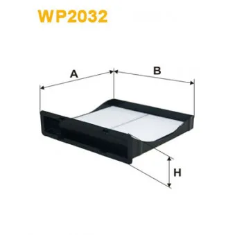 Filtre, air de l'habitacle WIX FILTERS WP2032