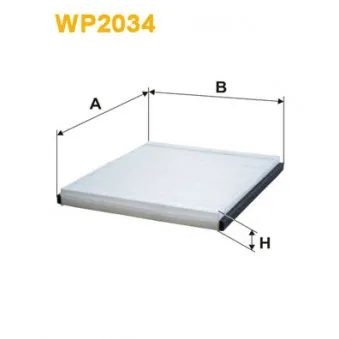 Filtre, air de l'habitacle WIX FILTERS