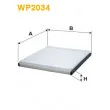 Filtre, air de l'habitacle WIX FILTERS WP2034 - Visuel 2
