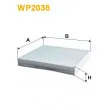 Filtre, air de l'habitacle WIX FILTERS WP2038 - Visuel 1