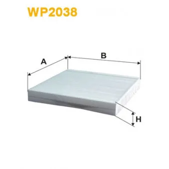 Filtre, air de l'habitacle WIX FILTERS WP2038