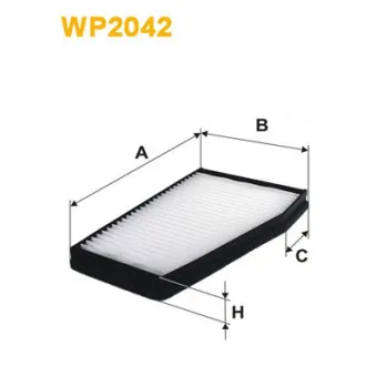 Filtre, air de l'habitacle WIX FILTERS